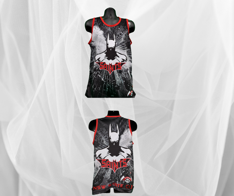 Saints Batman Singlet (LARGE)